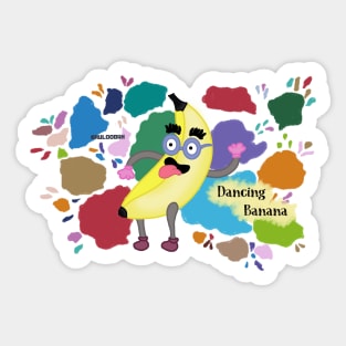 Fruit party Dancing banana Sticker